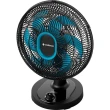 Ventilador de Mesa Cadence Refresh Turbo Pro 6 Pás Preto e Azul VTR420 127V